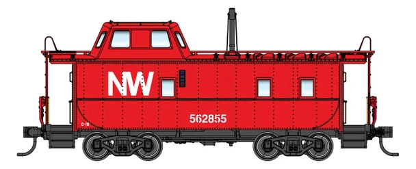 PRE-ORDER: Walthers Proto 920-103623 - Wabash Streamlined Caboose Norfolk & Western (NW) 562858 - HO Scale