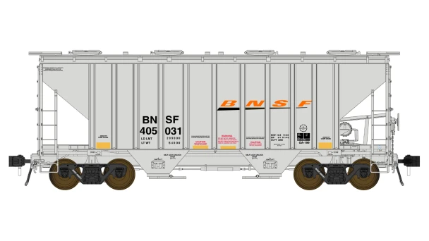 Class One Model Works FC01006 - PS 3000CD Two-Bay Hopper Car BNSF 405031 - HO Scale