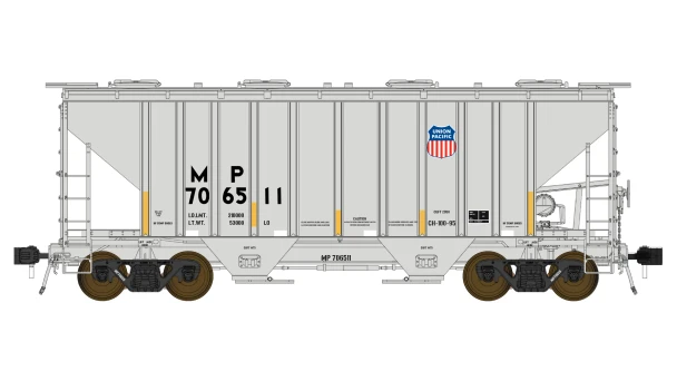 Class One Model Works FC01016 - PS 3000CD Two-Bay Hopper Car Union Pacific (MP) 706511 - HO Scale
