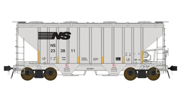 Class One Model Works FC01035 - PS 3000CD Two-Bay Hopper Car Norfolk Southern (NS) 233808 - HO Scale