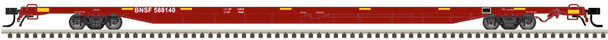 Atlas Master 50007231 - 89' 4" Flat Car (for container loading) BNSF (Brown) 588036 - N Scale