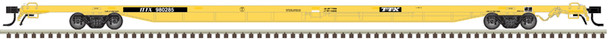 Atlas Master 50007239 - 89' 4" Flat Car (for container loading) Trailer Train (ITTX) (Yellow) 980285 - N Scale