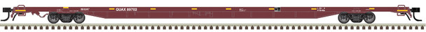 Atlas Master 50007243 - 89' 4" Flat Car (for container loading) Redstreak (QUAX) (Brown) 89702 - N Scale