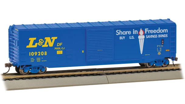 Bachmann 19414 - 50' Sliding Door Boxcar Louisville & Nashville (L&N) 109208 (US Saving Bonds) - HO Scale