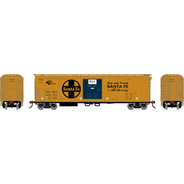 Athearn Roundhouse 3049 - 50' Exterior Post Mechanical Reefer Atchison, Topeka and Santa Fe (SFRC) 50793 - HO Scale