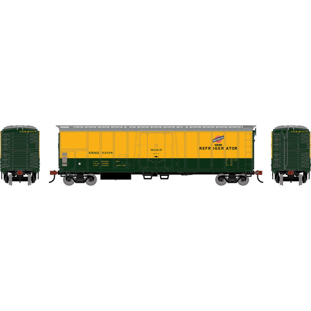 Athearn Roundhouse 3051 - 50' Exterior Post Mechanical Reefer Chicago & Northwestern (CNW) NWMX 61018 - HO Scale