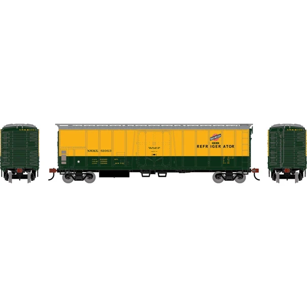 Athearn Roundhouse 3052 - 50' Exterior Post Mechanical Reefer Chicago & Northwestern (CNW) NWMX 61063 - HO Scale