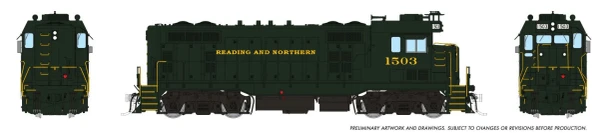 PRE-ORDER: Rapido 1017023 - CF7 w/ Square Cab (DC Silent) Reading & Northern (RBMN) 1504 - HO Scale