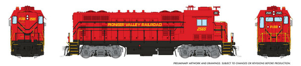 PRE-ORDER: Rapido 1017520 - CF7 w/ Square Cab (DCC and Sound) Pioneer Valley (PVRR) 2565 (With Stratolite) - HO Scale