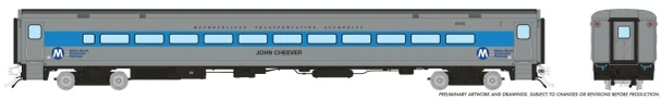 PRE-ORDER: Rapido 1084034 - Comet Car Metro North Commuter Railroad (MNCR) 1990s Scheme: Coach #6175 "Working Class Hero" - HO Scale