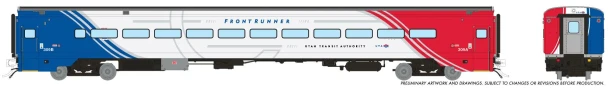 PRE-ORDER: Rapido 1084052 - Comet I Car Utah Transit (UTAX) Coach #316 - HO Scale