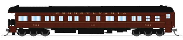 PRE-ORDER: Broadway Limited 10666 - Z74D Business Car Pennsylvania (PRR) 7509, "Ohio", 1950's Appearance - N Scale