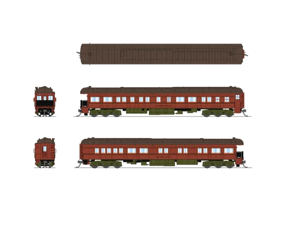 PRE-ORDER: Broadway Limited 10667 - Z74D Business Car Pennsylvania (PRR) 120, "Pennsylvania", Mid-1930's Appearance - N Scale