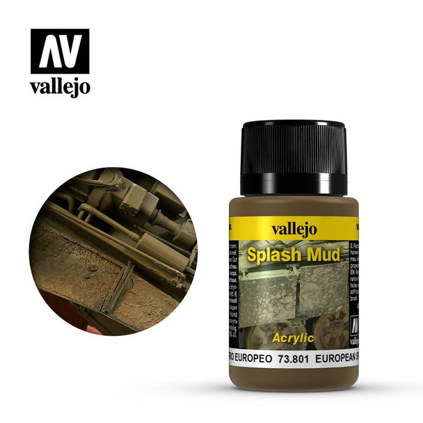Vallejo 73801 - Weathering Effects European Splash Mud 40mL -