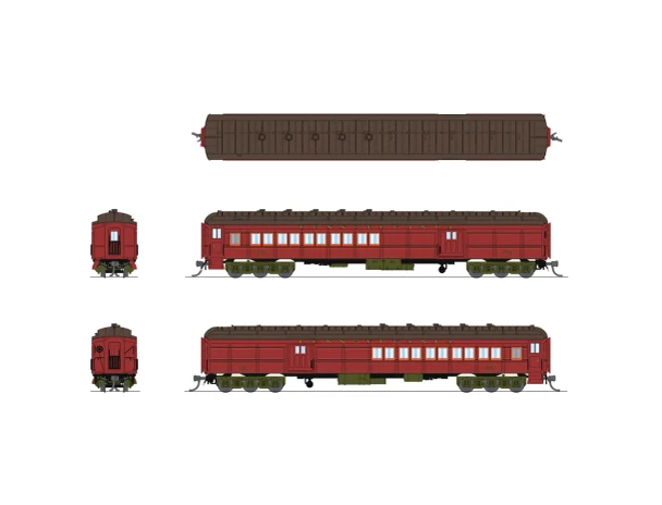 PRE-ORDER: Broadway Limited 10653 - PB70 Coach-Baggage Combine Pennsylvania (PRR) 5034, 1930's Paint - N Scale