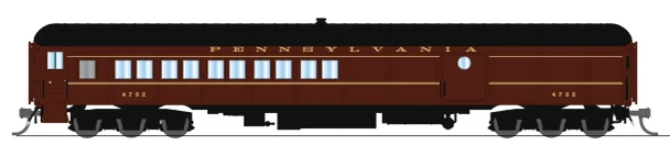 PRE-ORDER: Broadway Limited 10657 - PB70 Coach-Baggage Combine Pennsylvania (PRR) 4792, 1950's Paint - N Scale