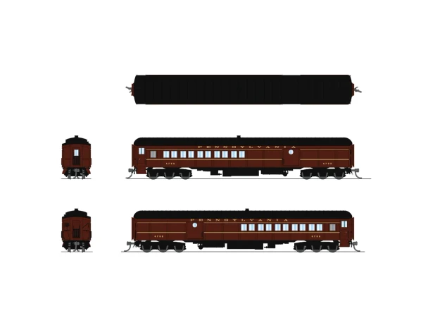 PRE-ORDER: Broadway Limited 10657 - PB70 Coach-Baggage Combine Pennsylvania (PRR) 4792, 1950's Paint - N Scale