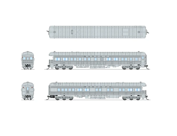 PRE-ORDER: Broadway Limited 10770 - Business Car Atchison, Topeka and Santa Fe (ATSF) 37 - N Scale