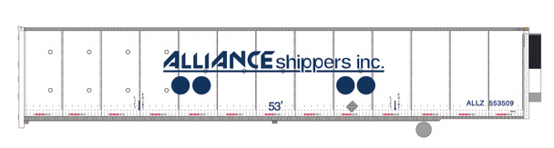 PRE-ORDER: Bowser 44160 - 53' Roadrailer Alliance ALLZ 553509 - HO Scale
