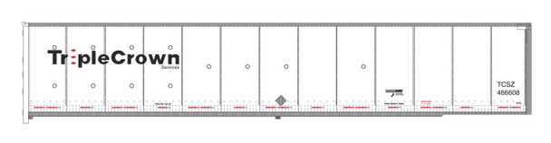 PRE-ORDER: Bowser 44207 - 53' Roadrailer TCSZ Med Logo DuraPlate NS 466683 - HO Scale