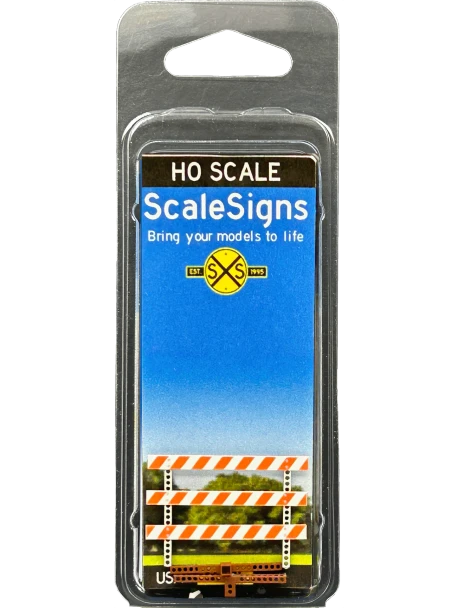 ScaleSigns HO-4000-036-01-C - Type 3 Barricade  - HO Scale