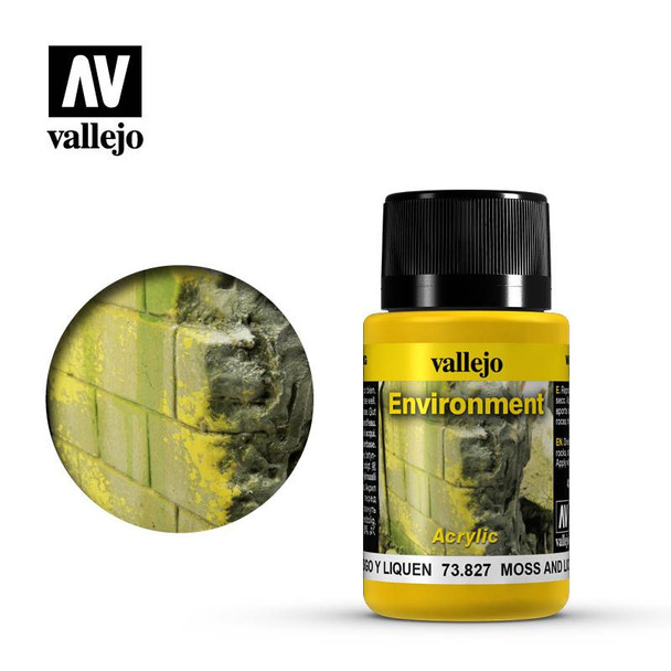 Vallejo 73827 - Weathering Effects Moss and Lichen 40mL -
