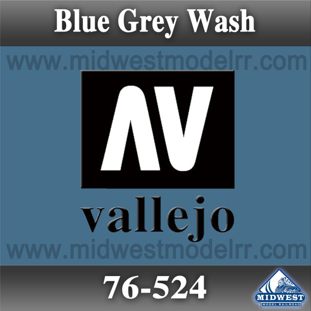 Vallejo 76-524 Blue Grey Wash 35ml Bottle