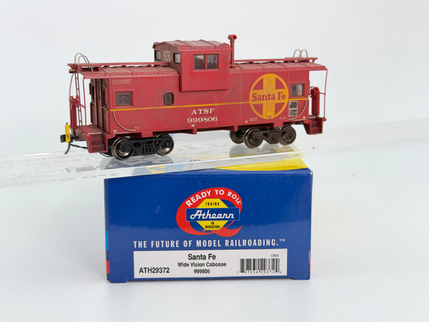 Pre-Owned: Athearn Wide Vision Caboose with Working ETD Santa Fe 99806 - HO Scale