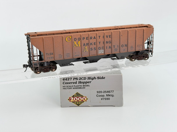 Pre-Owned: Proto 2000 4427 PS-2CD High side Covered Hopper (weathered) COOP Mktg. TDLX 7590 - HO Scale