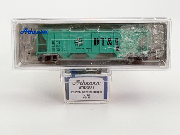 Pre-Owned: Athearn PS 2893 Covered Hopper Detroit Toledo and Ironton 10112 - N Scale