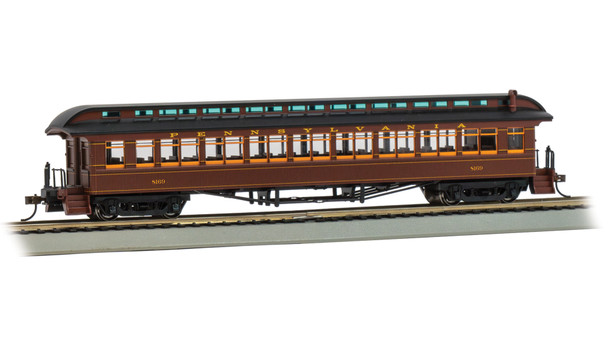 Bachmann 12801 - 1900s Era 68' Passenger Car Pennsylvania (PRR) 8169 - HO Scale