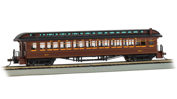 Bachmann 12802 - 1900s Era 68' Passenger Car Pennsylvania (PRR) 8177 - HO Scale