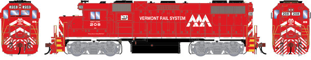 PRE-ORDER: Athearn Genesis 3407 - EMD GP38-2 (DC Silent) Vermont Railway (VTR) 208 - HO Scale