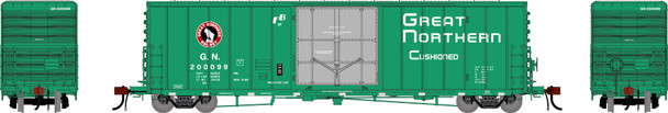 PRE-ORDER: Athearn Genesis 3472 - 50' PC&F Box Car w/10'6" Plug Door Great Northern (GN) 200099 'Glacier Green' - HO Scale