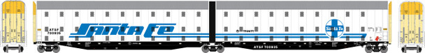 PRE-ORDER: Athearn 3802 - Auto-Max Articulated Auto Carrier Atchison, Topeka and Santa Fe (ATSF) 700935 Legendary Liveries - HO Scale