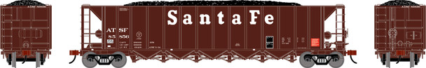 PRE-ORDER: Athearn 3832 - Ortner 5-Bay Rapid Discharge Hopper w/Coal Load Atchison, Topeka and Santa Fe (ATSF) 85856 - HO Scale