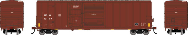 PRE-ORDER: Athearn 3872 - 50' FMC 5277 Combo Door Box Car Minnesota, Dakota and Western Railway (MDW) 13157 - HO Scale