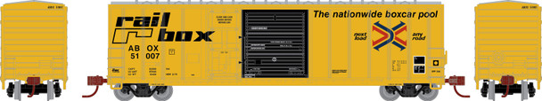 PRE-ORDER: Athearn 3875 - 50' FMC 5277 Combo Door Box Car TTX (ABOX) 51007 'Early' - N Scale