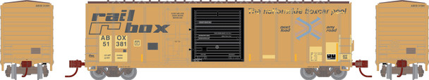 PRE-ORDER: Athearn 3877 - 50' FMC 5277 Combo Door Box Car TTX (ABOX) 51381 Primed For Grime 'Early' - N Scale