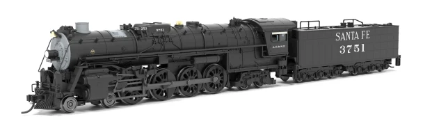 Broadway Limited 9405 - ALCo 4-8-4 "Northern" w/ DCC and Sound Atchison, Topeka and Santa Fe (ATSF) #3761, In Service - N Scale