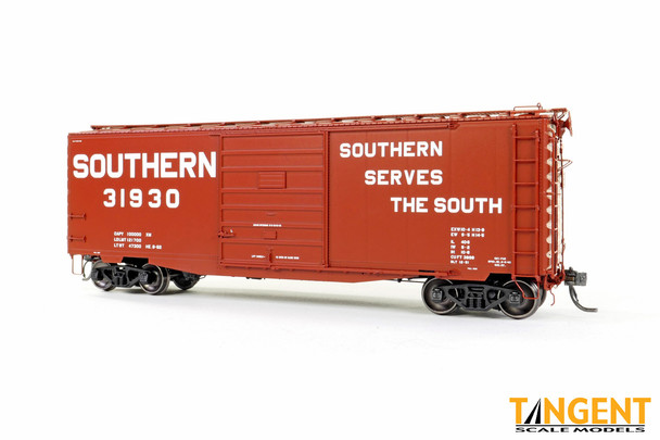 Tangent Scale Models 26018-02 - Serves the South Repaint 1962+ 40′ PS-1 9' Door Boxcar Southern (SOU) 31930 - HO Scale