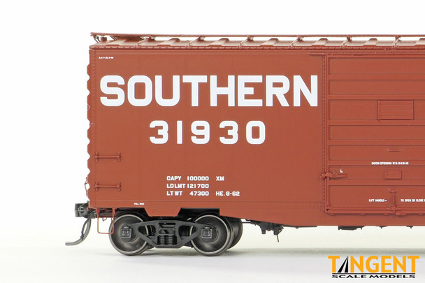 Tangent Scale Models 26018-02 - Serves the South Repaint 1962+ 40′ PS-1 9' Door Boxcar Southern (SOU) 31930 - HO Scale
