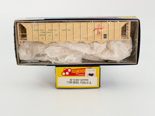 Pre-Owned: Roundhouse 50’5-Bay hopper kit Missouri Public Service MPSX 188 - HO Scale