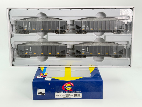 Pre-Owned: Athearn 40' Outside braced Ballast Hoppers 4 pack Ferromex  - HO Scale