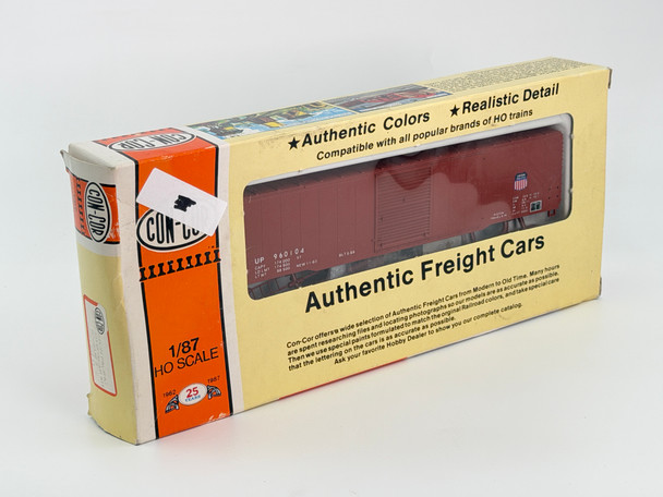 Pre-Owned: Con Cor 60’ Single Door Auto Parts Car kit Union Pacific 960104 - HO Scale