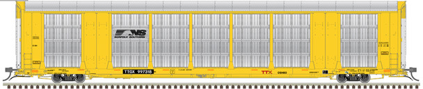 Atlas Master 20007923 - Gunderson® Multi-Max™ Auto Rack Norfolk Southern (Yellow/Black) TTGX 997236 - HO Scale