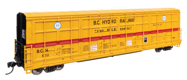 Walthers Proto 920-101941 - 56' Thrall All-Door Boxcar BC Hydro (BCH) 502 - HO Scale