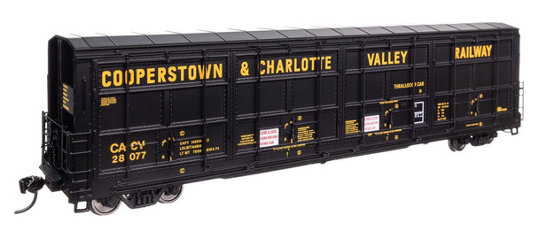 Walthers Proto 920-101943 - 56' Thrall All-Door Boxcar Coppertown and Charlotte Valley (CACV) 28077 - HO Scale