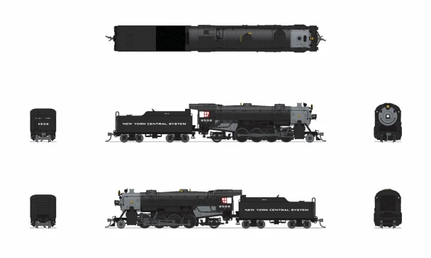 Broadway Limited 10058 - USRA Heavy Mikado (DCC and Sound) New York Central (NYC) PLE 9506 - N Scale