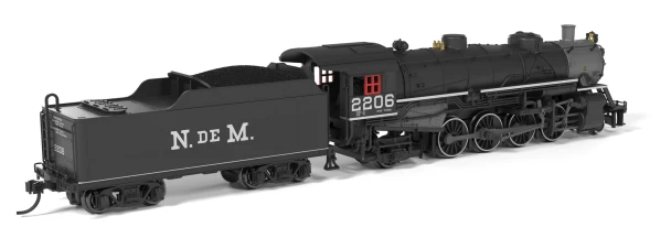 Broadway Limited 10082 - USRA Light Mikado (DC Silent) National of Mexico (NdeM) 2206 - N Scale